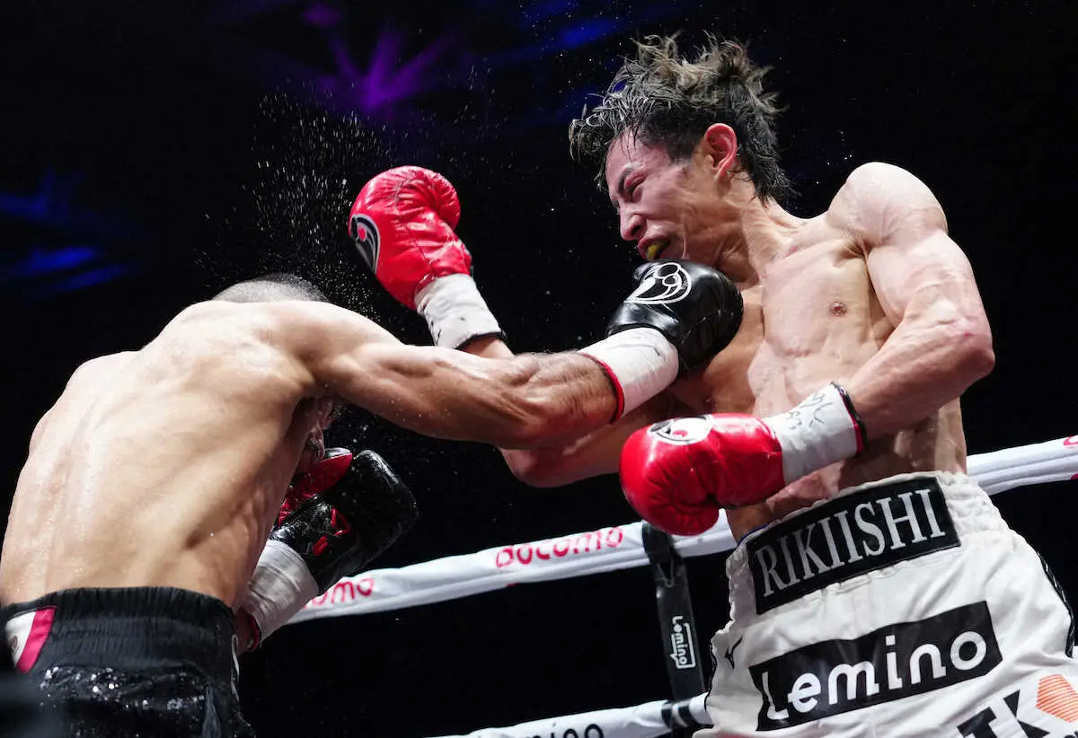 【画像・写真】力石政法　相手の圧力に苦戦して世界奪取失敗…背中には多くの傷に「押し込まれ具合が分かる」の声