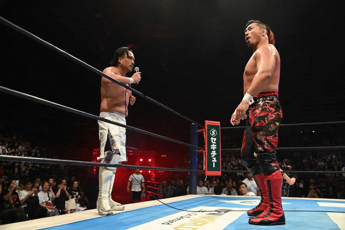 【画像・写真】鷹木がベルト奪取を誓うも王者・後藤が「トランキーロだろ」とうまい返し披露