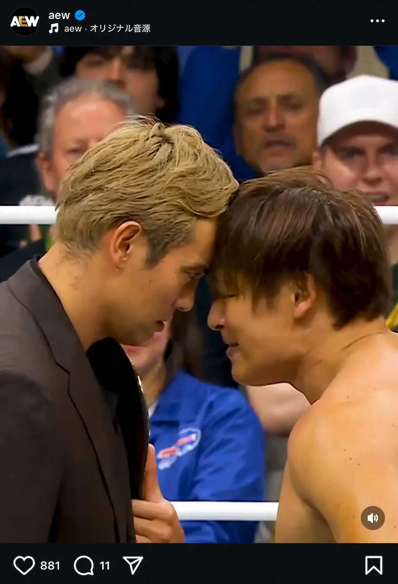 【画像・写真】【AEW】飯伏幸太が復帰戦勝利！試合後にオカダ・カズチカ登場で3年8か月ぶりの対戦が電撃決定