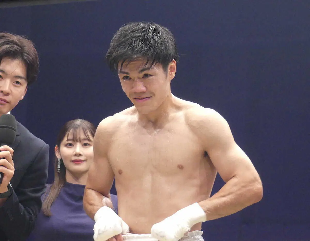 【画像・写真】“鉄の拳”さく裂！中野幹士がベガス戦以来の一戦で回2TKOの完勝　尚弥とのスパーはすぐに再開予定