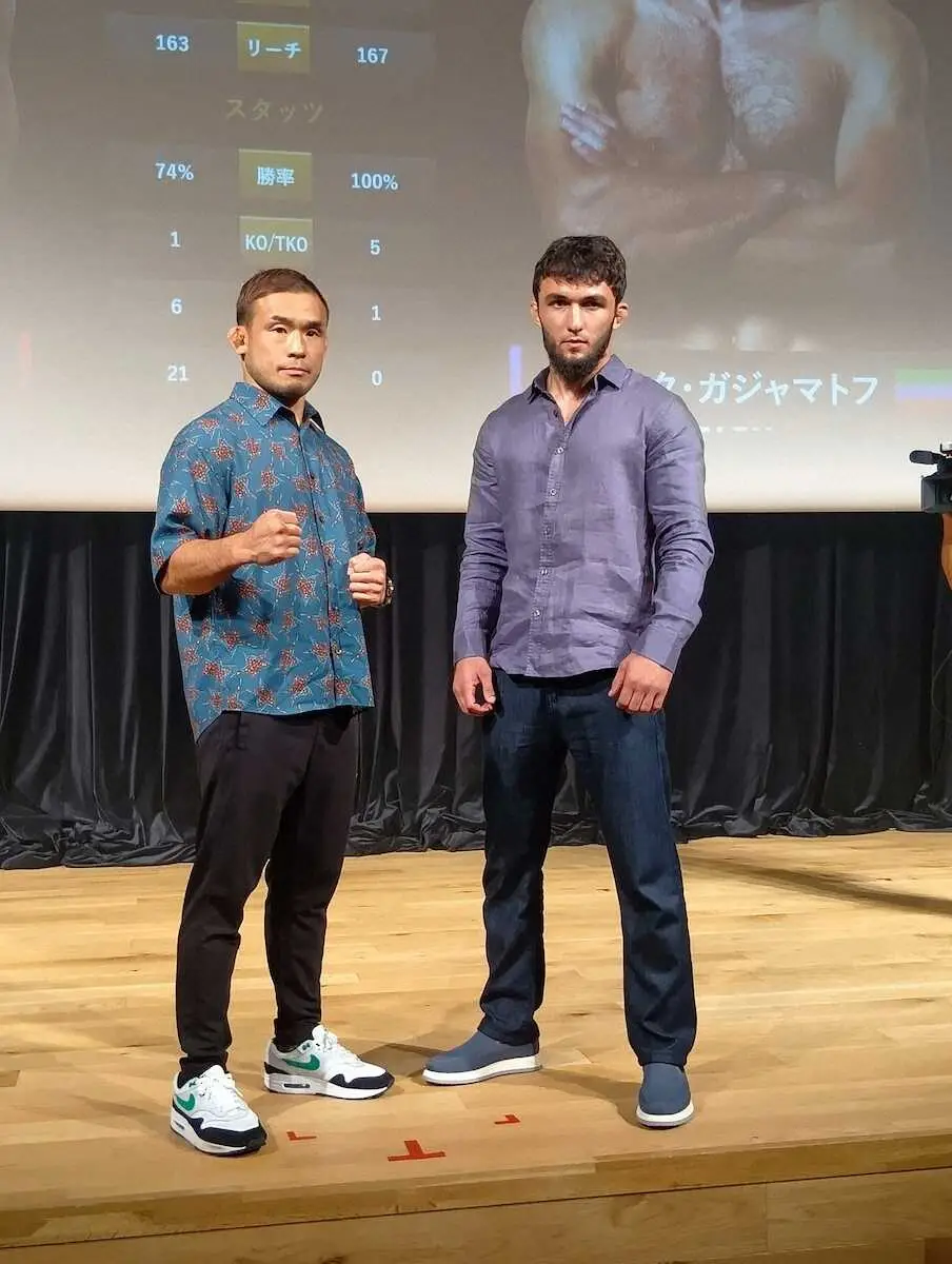 【画像・写真】RIZIN　GPフライ級T2回戦 ガジャマトフに扇久保「塩漬けにしてやる」