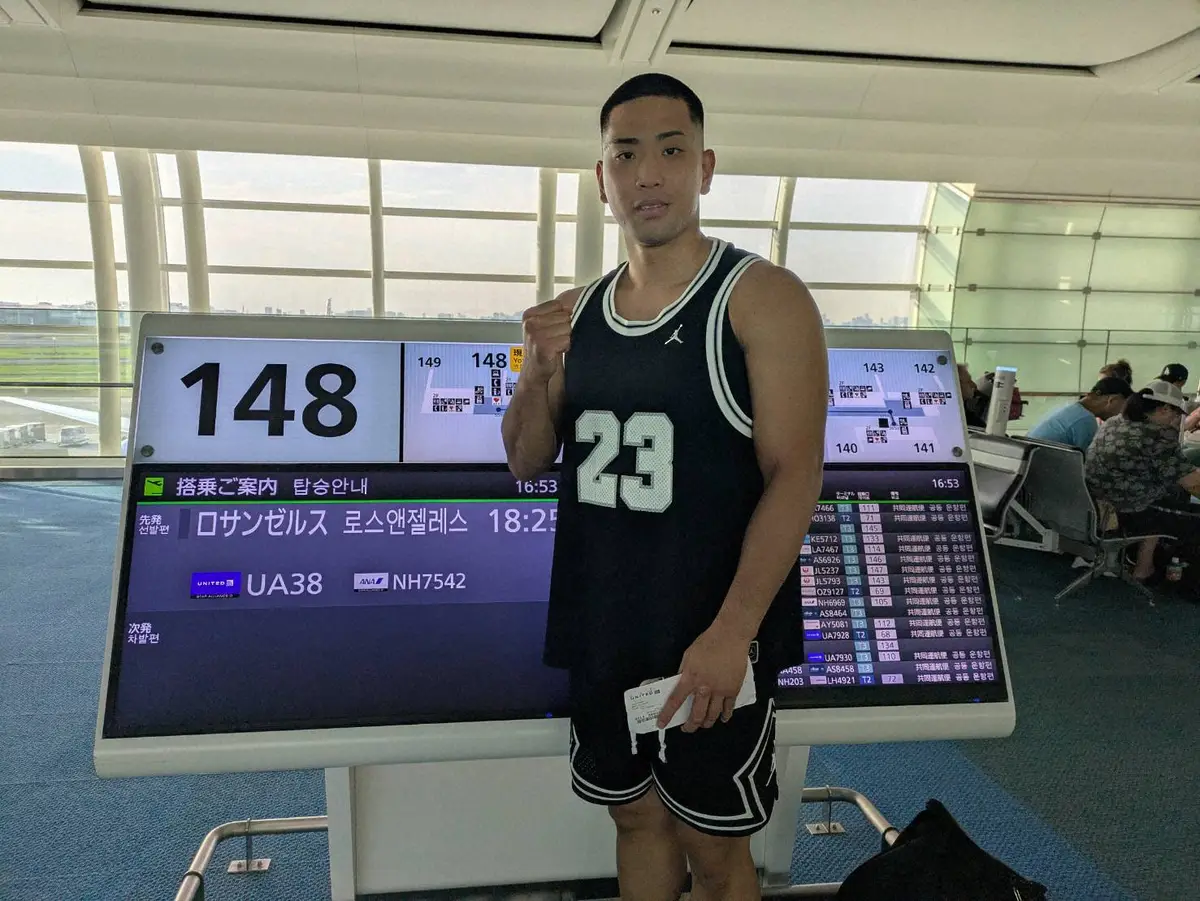 【画像・写真】米国合宿に出発する国本陸（写真提供　六島ジム）