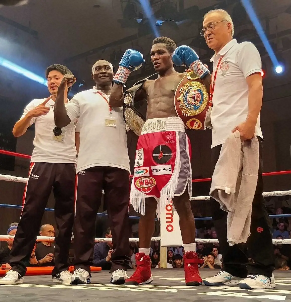 【画像・写真】【ボクシング】ウガンダ人のデビッドが日本＆WBO―APを制覇　東会長「佐々木尽から話があればやる」