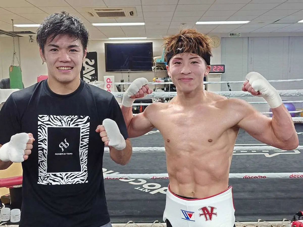 【画像・写真】尚弥　アフマダリエフ戦前のスパー打ち上げ　中野幹士と5ラウンド締め　大橋会長「全て最高の出来で終了」