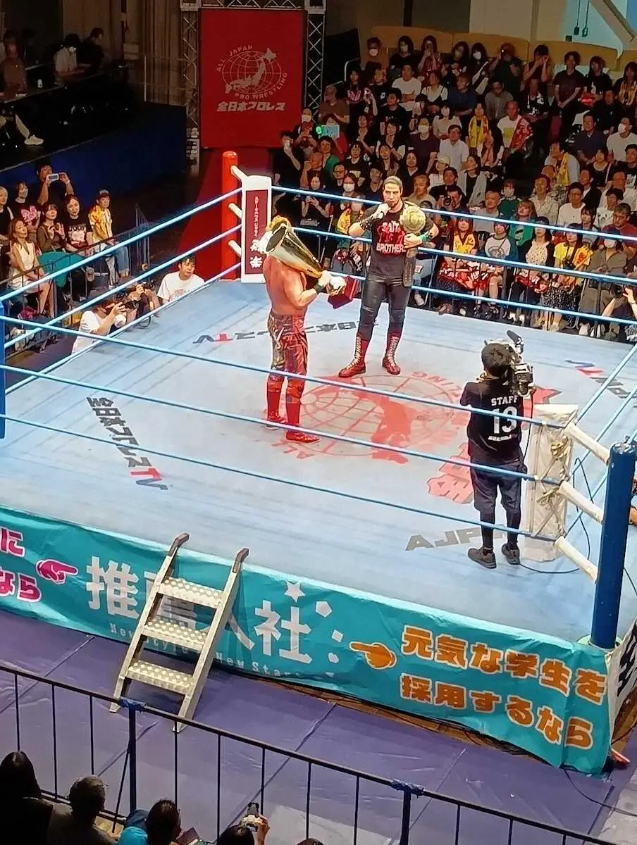 【画像・写真】宮原が本田を破り、3年ぶり最多タイの3度目制覇 23日の立川大会で斉藤ジュンの3冠挑戦へ