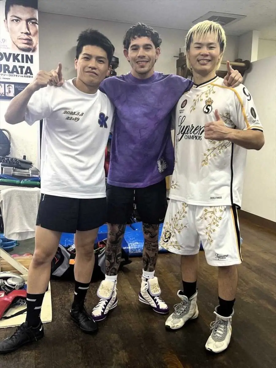 【画像・写真】天心＆坪井智也の新たなスパーリングパートナーに15戦全勝10KOのWBA8位アコスタが合流