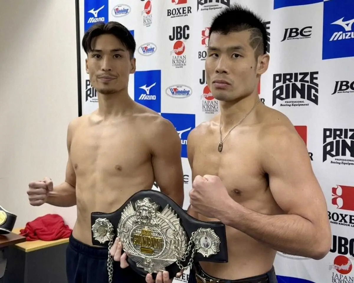 【画像・写真】日本スーパーウエルター級王座決定戦で激突　玉山将弥「勝ちであれば何でもいい」　神風藍「全部で上回る」