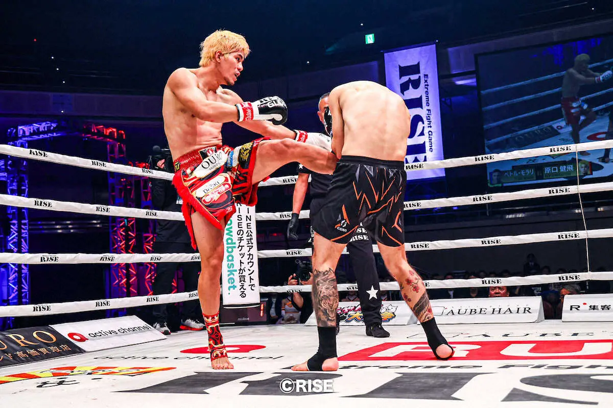 【画像・写真】【RISE】原口健飛が1R、3度のダウンで鮮やかKO勝利「生き残れたので次も勝ちたい」