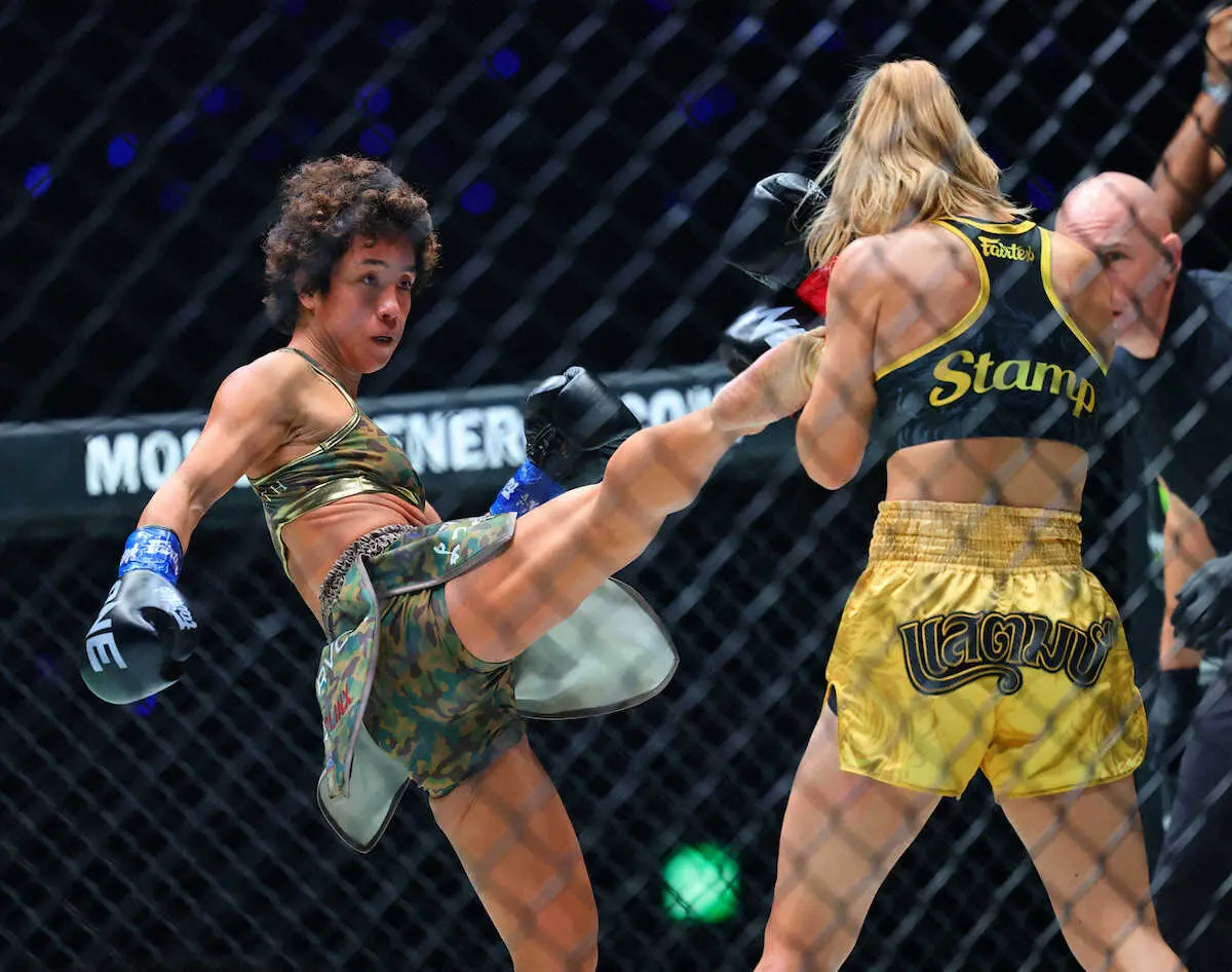 【画像・写真】【ONE】KANA大金星！2年ぶり復帰戦の元世界王者スタンプに判定勝利「自分の強みをいかせた」