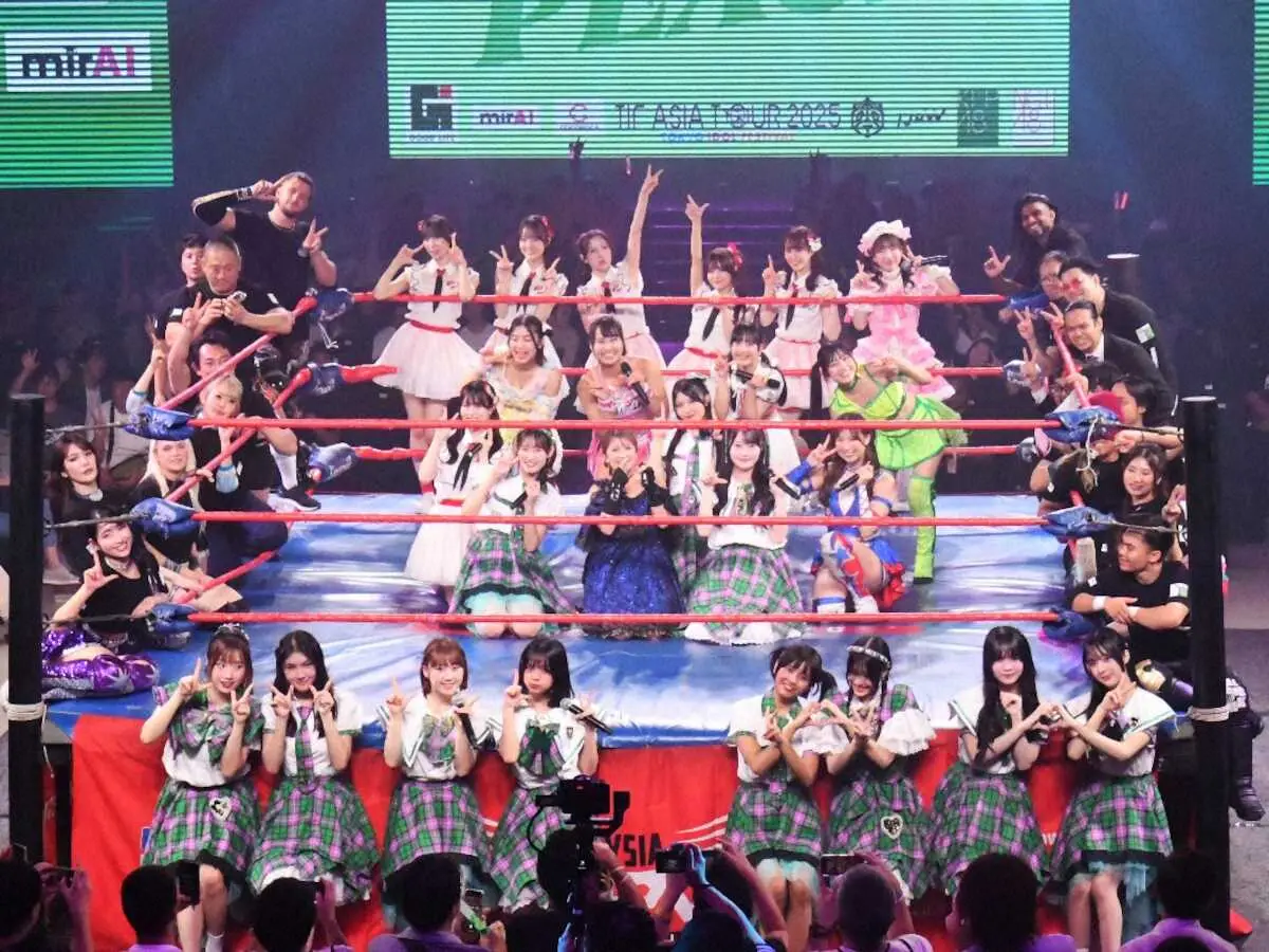 【画像・写真】【東京女子プロレス】マレーシアでアイドルとのコラボイベントを初開催　大盛況に終わる