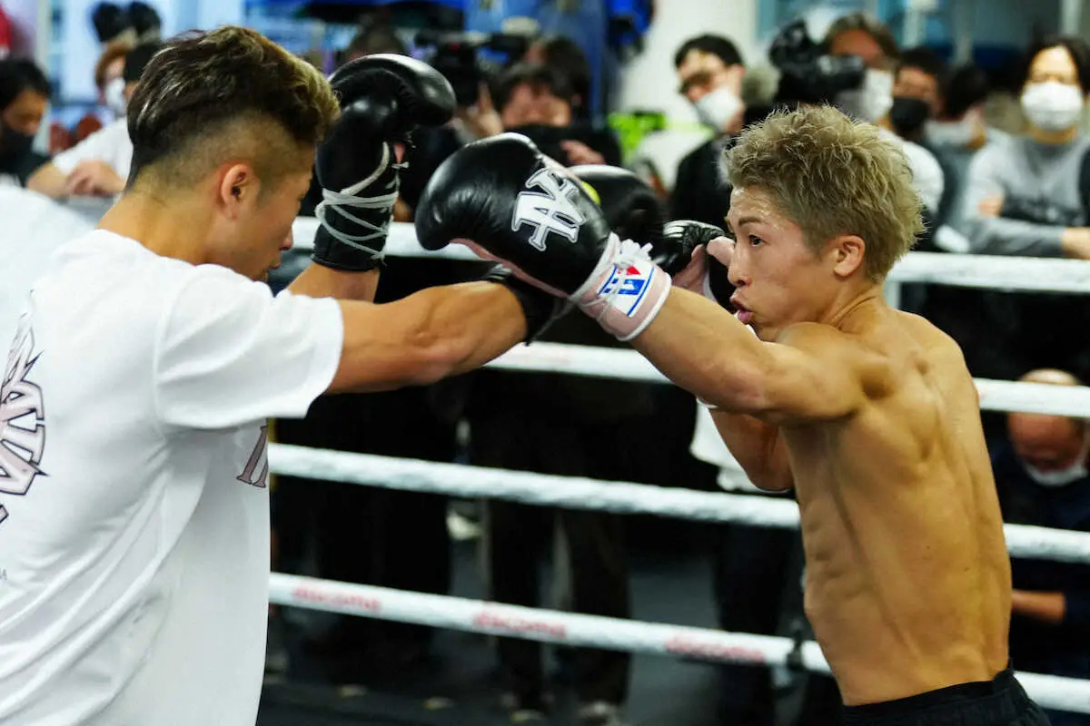 【画像・写真】尚弥　ピンクゴールド“新相棒”とサウジ決戦へ　ド派手新ヘアは不満？「言うこと聞いてくれない（笑）」