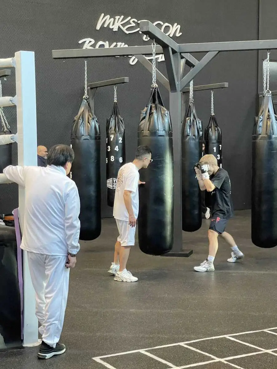 【画像・写真】井上尚弥　サウジでのピカソ戦へ現地で最終調整「いつも通りでバッチリです」　大橋会長は仕上がりに太鼓判