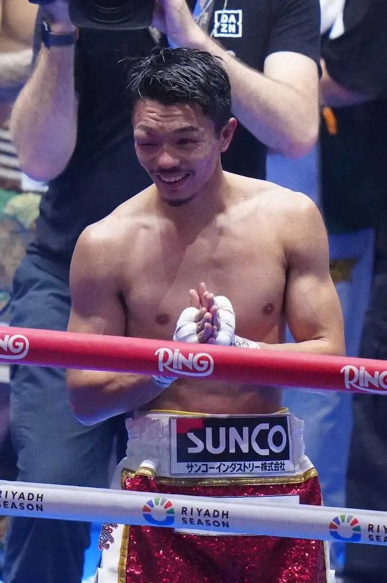 【画像・写真】中谷　薄氷のデビュー32連勝　国内新記録も“階級の壁”痛感　どうなる日本人頂上決戦