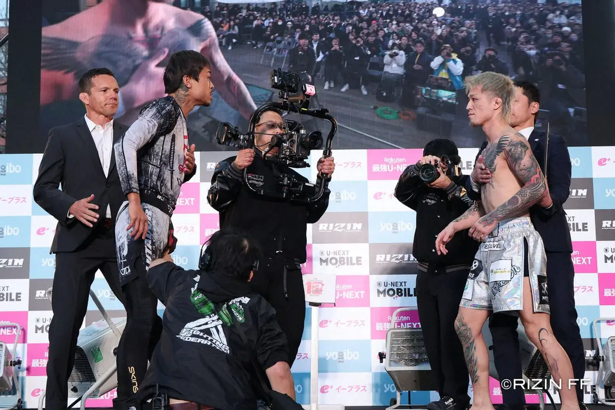 【画像・写真】【RIZIN】“安保瑠輝也の弟子”が初参戦！前日計量で乱闘騒ぎ　芦沢竜誠が挑発「仕上がったのか！？」