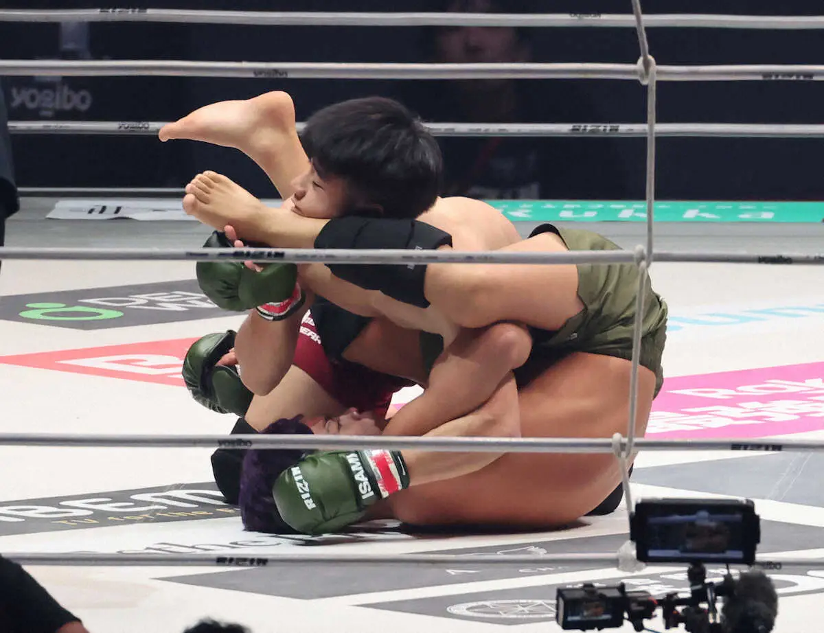 【画像・写真】【RIZIN甲子園】MMA初挑戦の“逸材”が鮮やかな一本！ファン大興奮「未来が明るい」「レベル高！」