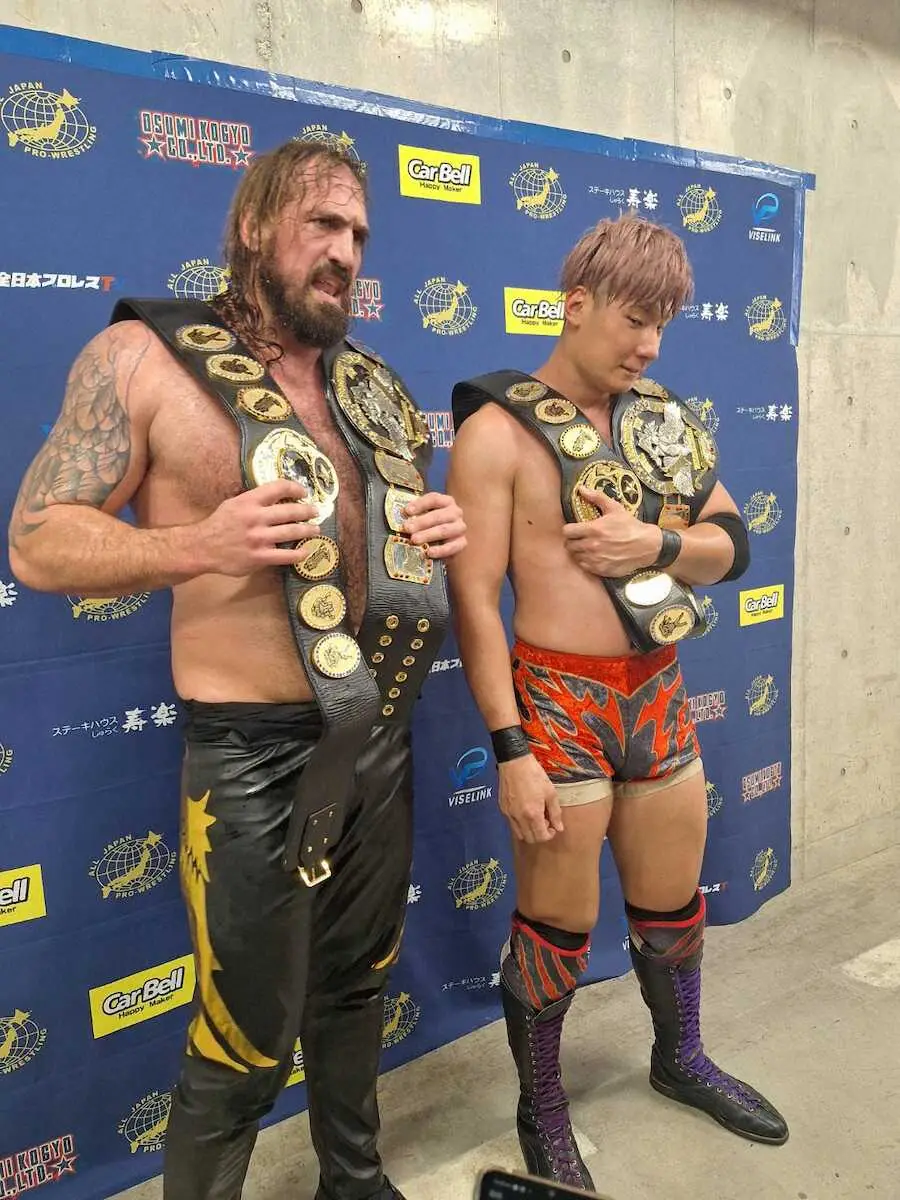 【画像・写真】【全日本】世界タッグ王者の綾部・タロース組が2度目防衛　3・15後楽園で斉藤ブラザーズ戦濃厚