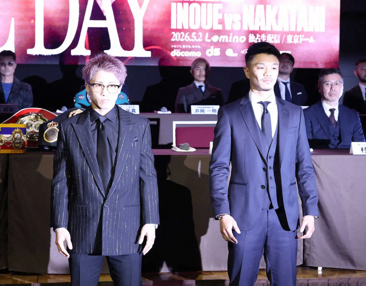 【画像・写真】井上尚弥「守る気持ちはない。中谷潤人を倒すために全力でぶつかる。格の違い見せる」5.2決戦へ意気込み