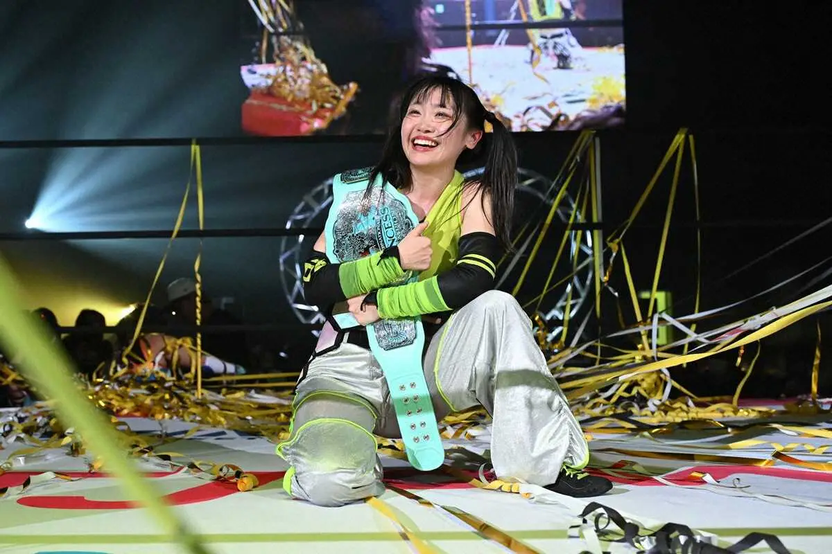 【画像・写真】【東京女子プロレス】鈴芽が同期生・MIRAIを破り、インター王座奪還