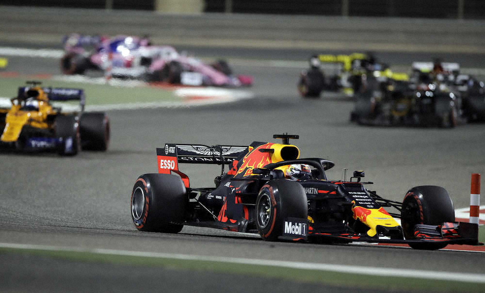 【画像・写真】F1第2戦バーレーンGP　4位にとどまり、開幕戦に続く表彰台を逃したフェルスタッペン（レッドブル・ホンダ）