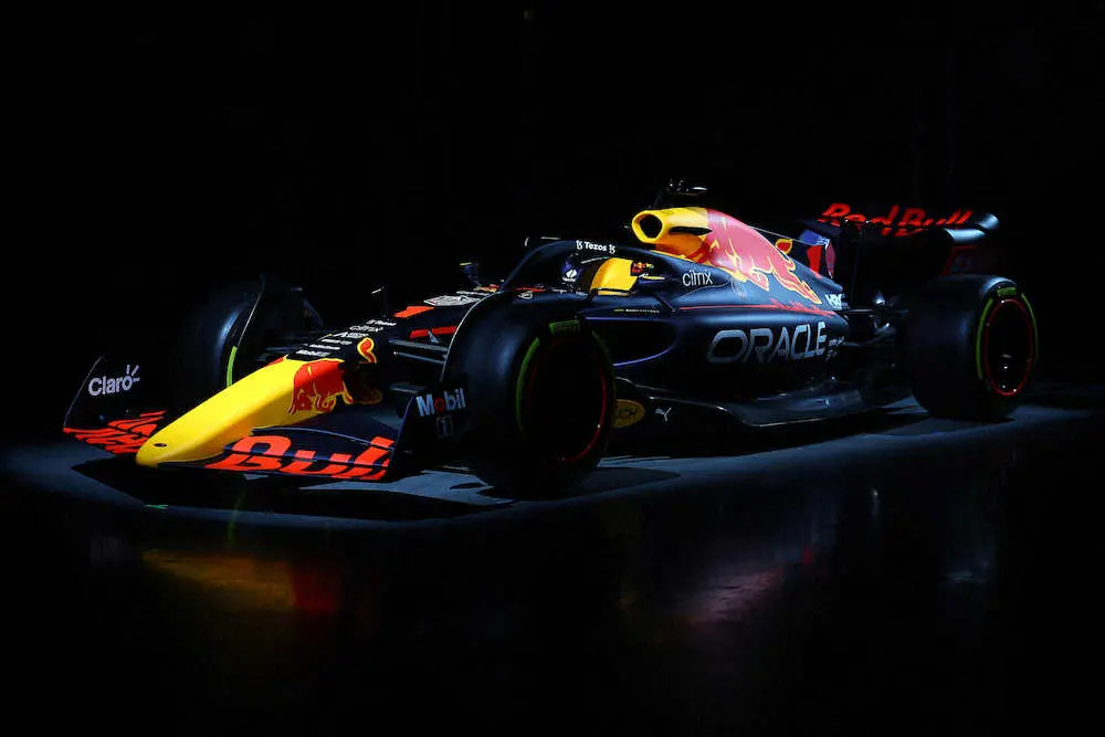 レッドブルの今季マシン「RB18」（Getty　Images/Red　Bull　Content　Pool）