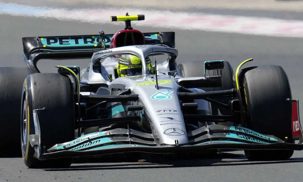 【画像・写真】＜F1フランスGP＞2位でフィニッシュして、4戦連続の表彰台を獲得したハミルトン（メルセデス）