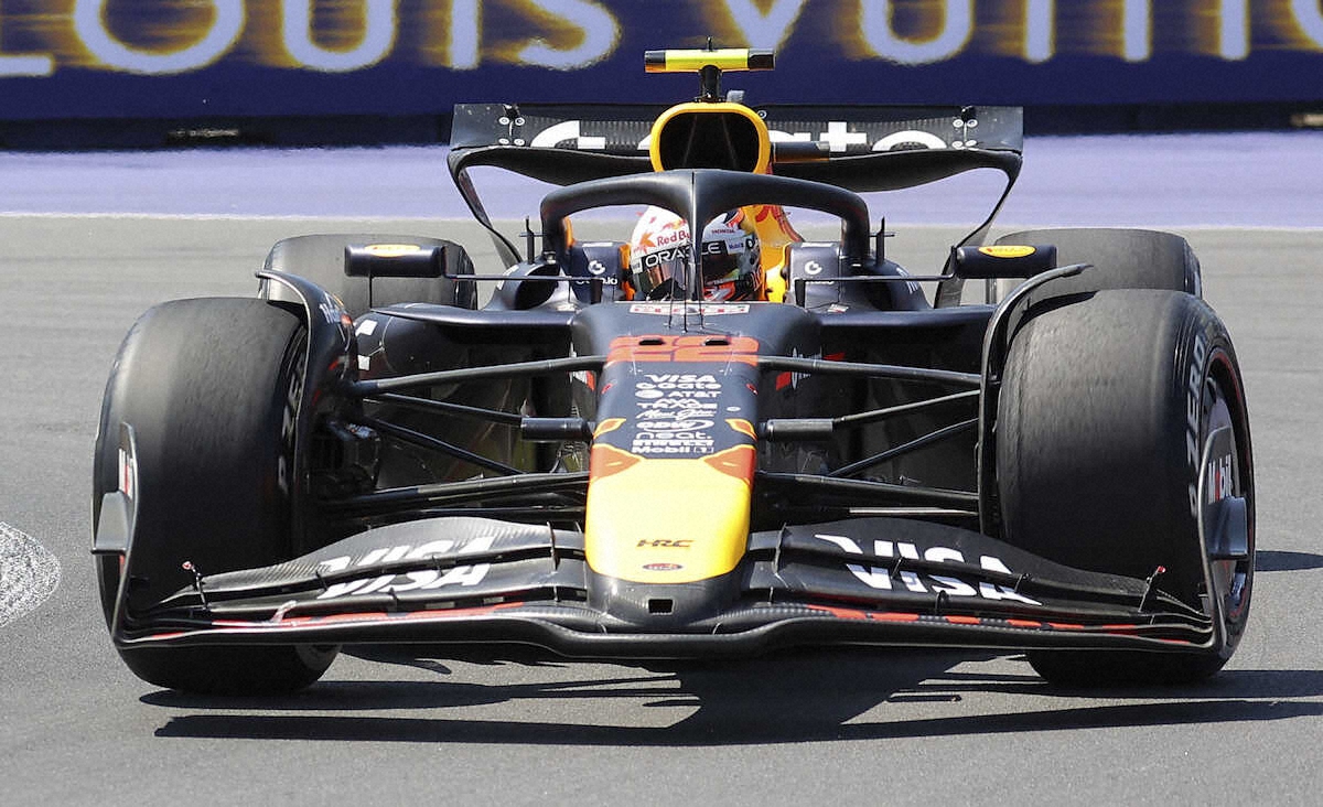 12位だったレッドブルの角田裕毅（AP）