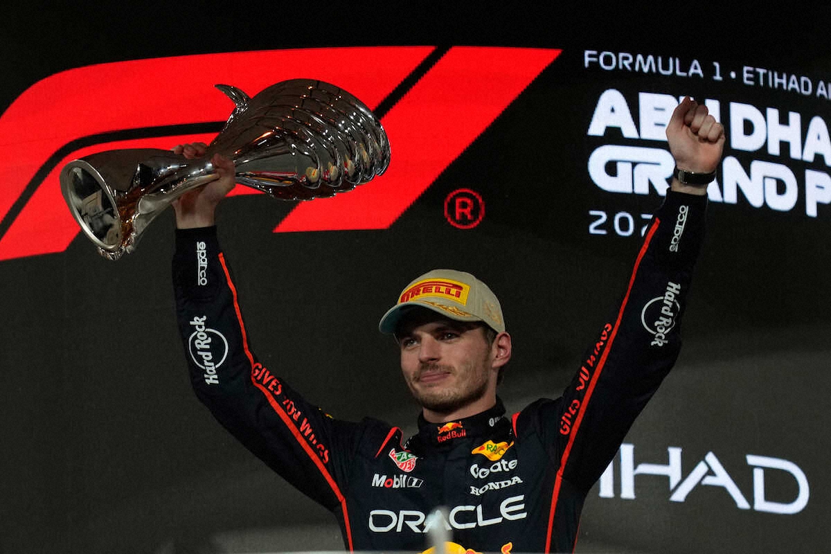今季最終戦を制したレッドブルのフェルスタッペン（AP）