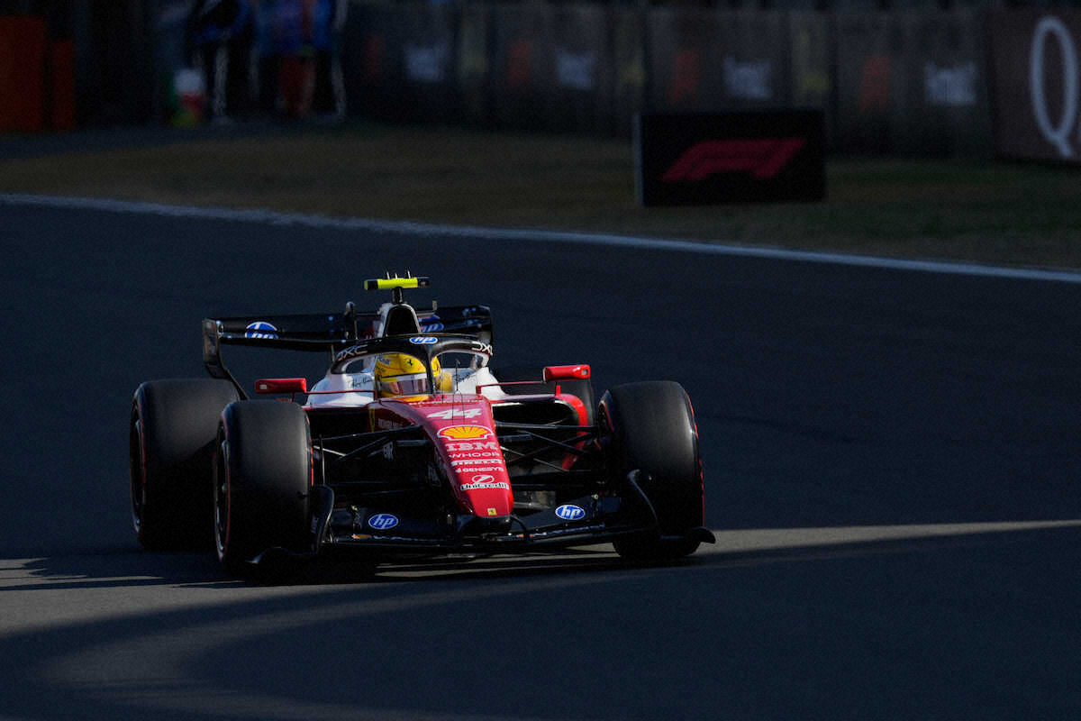 予選3番手につけたフェラーリのハミルトン（AP）