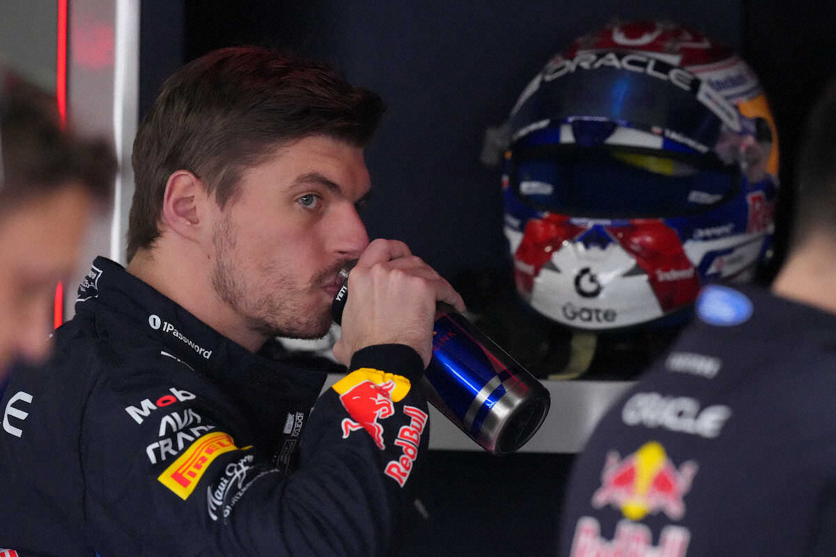 Q2で敗退したレッドブルのフェルスタッペン（AP）