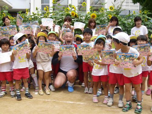 【画像・写真】くまだ　園児に「夏休みにＮＧＫに来てね」