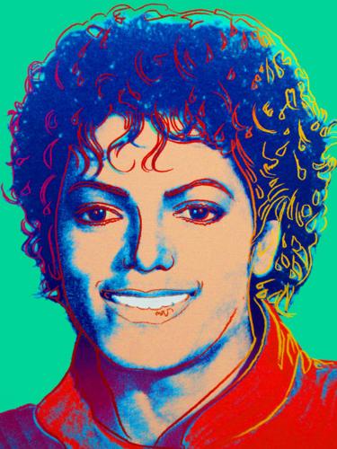 １８日、ニューヨークのオークションで落札されたマイケル・ジャクソンさんの肖像画（ベレッド・ギャラリー提供・共同）