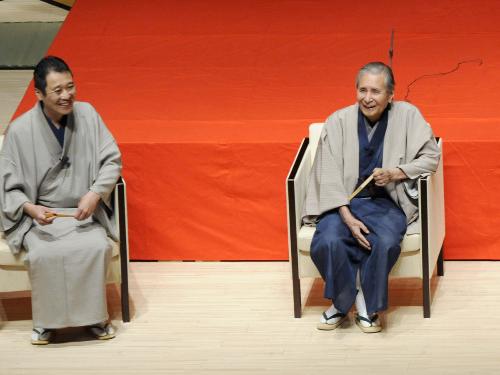 【画像・写真】たばこやめて、お酒は、まあ…米朝師匠、入院後初舞台