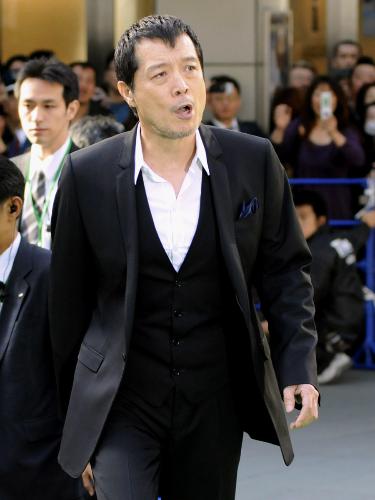 自身のドキュメンタリー映画が上映される東京国際映画祭に駆け付けた矢沢永吉