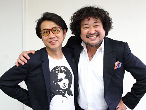 情熱大陸フェスのテーマ曲を共作した藤井フミヤ（左）と葉加瀬太郎