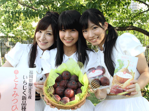 【画像・写真】九州発アイドル「ＬｉｎＱ」　ご当地いちじくＰＲ「ばりおいしいけん！」