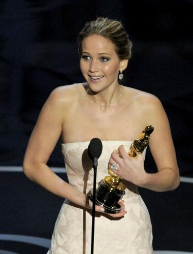 第85回米アカデミー賞で主演女優賞を受賞したジェニファー・ローレンス