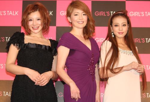 トークイベント「女の欲望、解禁！過激すぎるガールズトーク」に出席した（左から）手島優、青田典子、あびる優