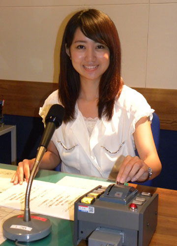 ラジオで“初鳴き”したＭＢＳの豊崎由里絵アナ