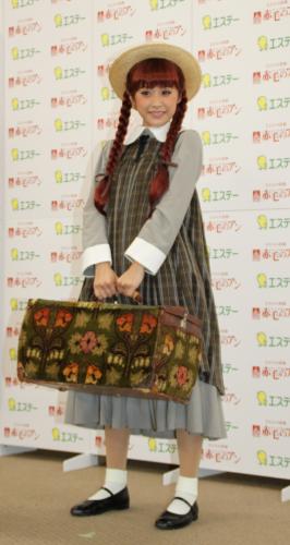 ミュージカル「赤毛のアン」東京公演が千秋楽を迎え、公演前に囲み取材に応じた高橋愛