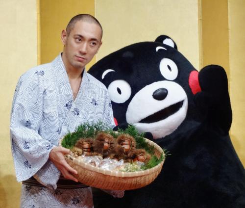 【画像・写真】海老蔵、くまモンの“見え”に苦笑「リアクションに困る」