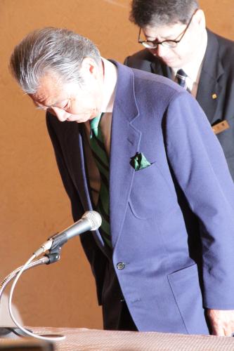 【画像・写真】みのもんたが会見…番組降板「親の責任感じ、一番つらい道選んだ」