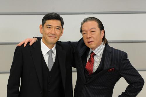 ＴＢＳ「隠蔽捜査」で共演する杉本哲太（左）と古田新太