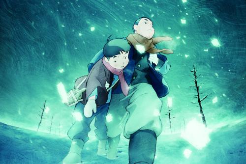 ２２日公開のアニメ映画「ジョバンニの島」のワンシーン