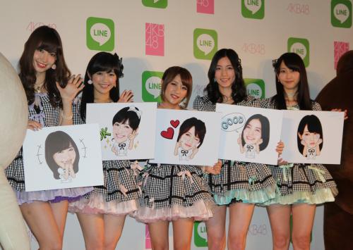 【画像・写真】ＡＫＢがＬＩＮＥスタンプに…条件は選抜入り　たかみな「シビア」