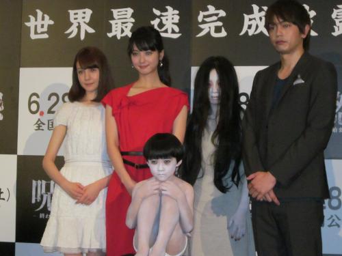 【画像・写真】佐々木希が悲鳴「怖い！」　「呪怨」サプライズ試写会
