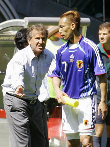 【画像・写真】中田氏＆ジーコ氏　ザックＪに“０６年の雪辱”託す