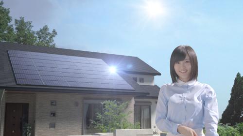 パナソニック・エコソリューションズの太陽光発電システムの新ＣＭに出演するＮＭＢ４８の山本彩