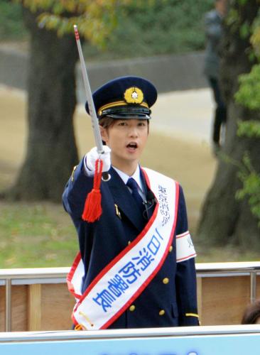 【画像・写真】千葉雄大が一日署長　消防訓練で指揮棒「身が引き締まる思い」