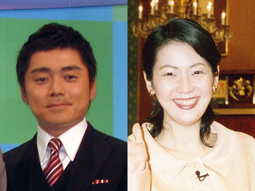 局アナ番組出演本数ランキングでトップに立ったＮＨＫの高瀬耕造アナ（左）と日本テレビ・森富美アナ