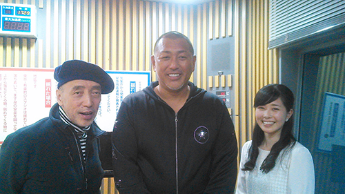 ニッポン放送「テリー伊藤のフライデースクープ　そこまで言うか！」清原和博氏（中央）とテリー伊藤（左）、東島衣里アナ